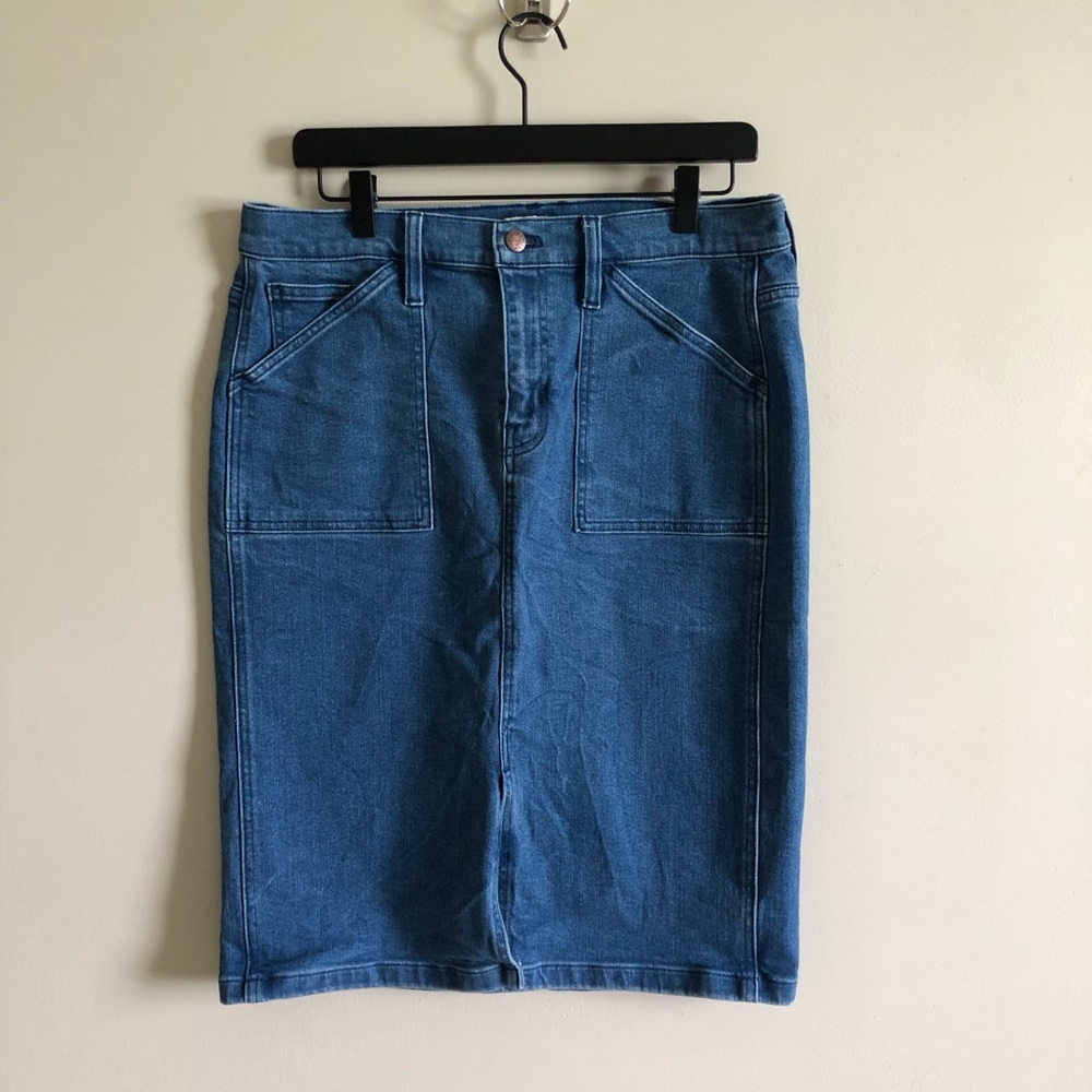 J. Crew Denim Pencil Skirt